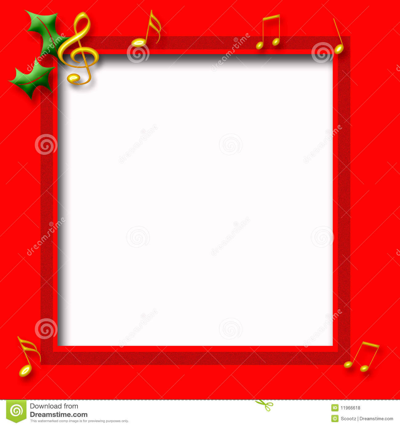 Christmas Music Poster Royalty Free Stock Photos   Image  11966618