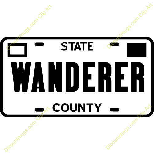 Clipart 11253 Wanderer   Wanderer Sign Mugs T Shirts Picture Mouse
