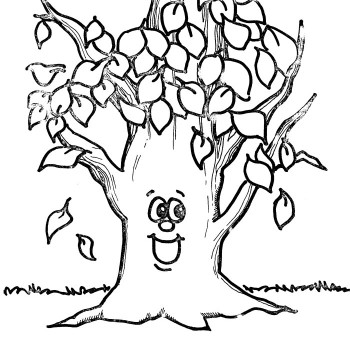 Fall Apple Tree Coloring Page   Fall Coloring Pages   Coloring