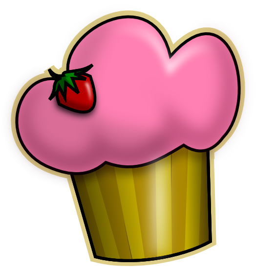 Free Cartoon Cupcake Clip Art
