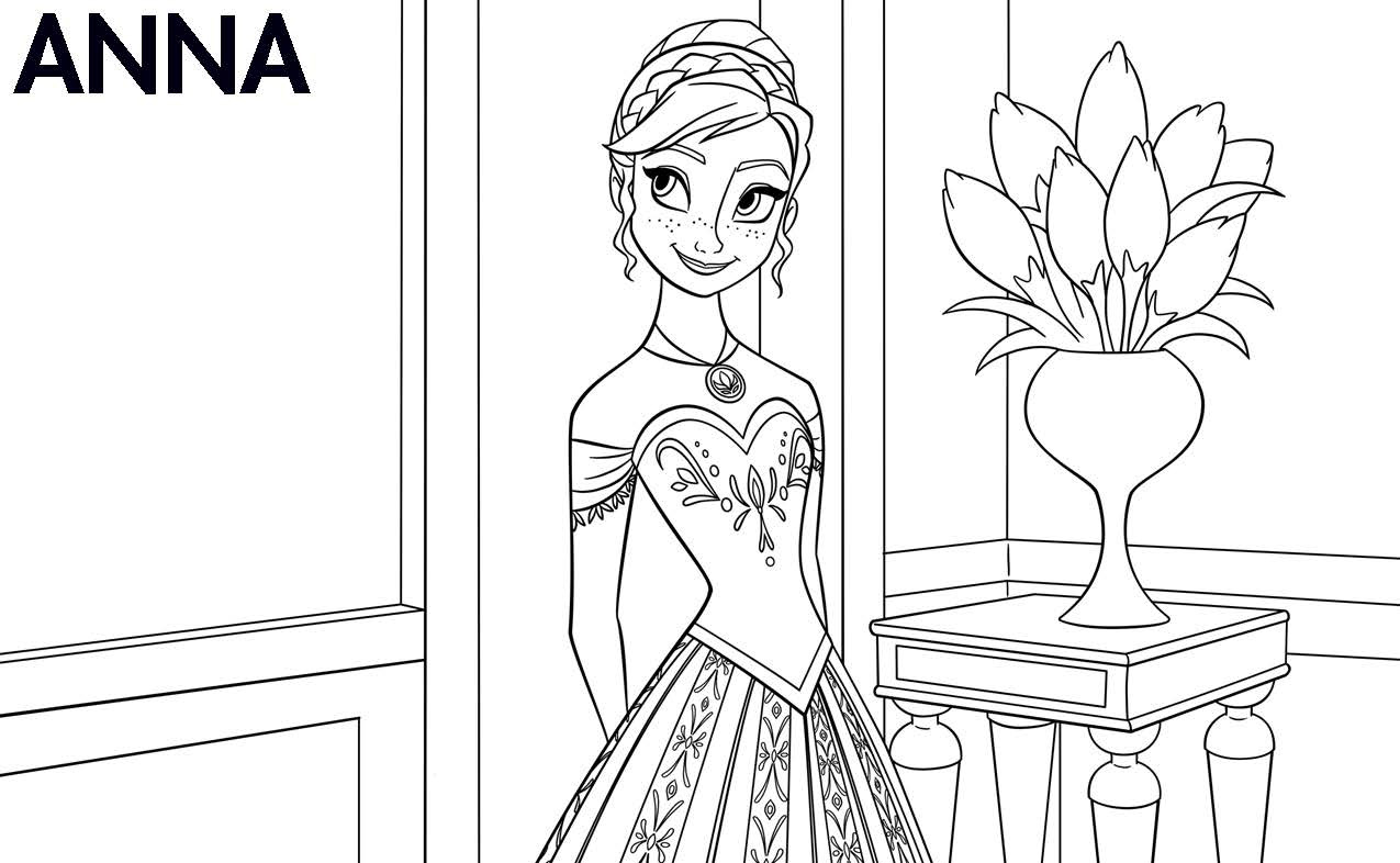 Frozen Coloring Page   Only Coloring Pages