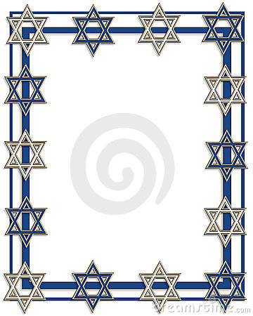 Hanukkah Jewish Star Border Royalty Free Stock Photography   Image