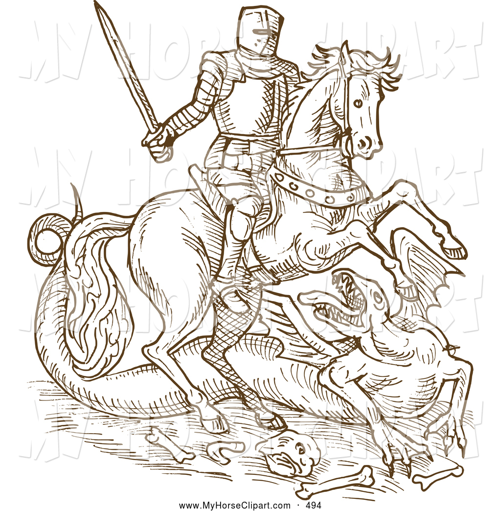 Knight On Horse Clip Art