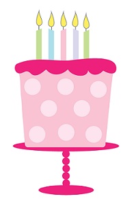 Little Girl Birthday Cake Clipart