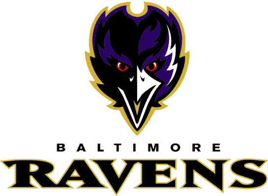 Nfl Football Team Logo Graphic The Raven Head With The Text Team