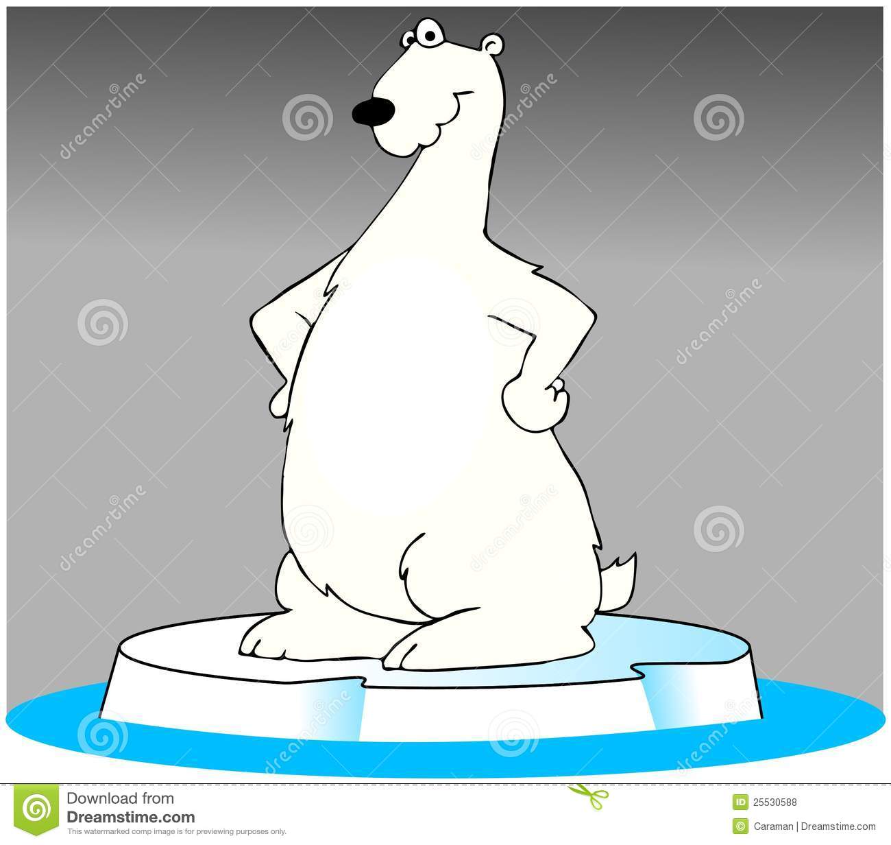 Polar Bear On An Iceberg Royalty Free Stock Photos   Image  25530588