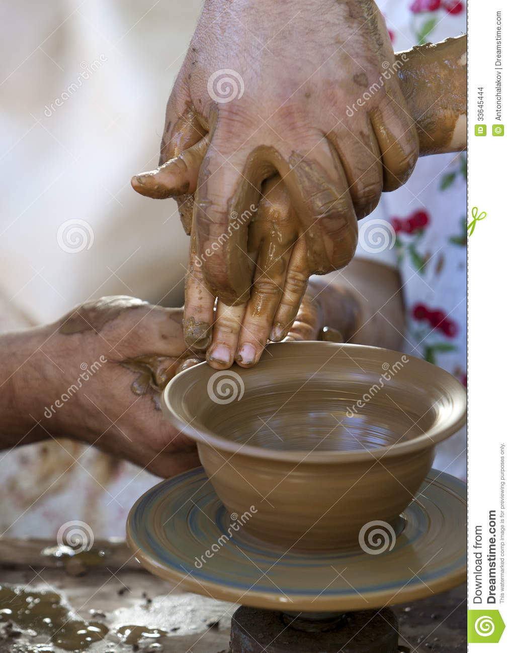 Potter Clay Bowl Stock Images   Image  33645444