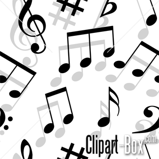 Related Music Notes Seamless Background Cliparts  