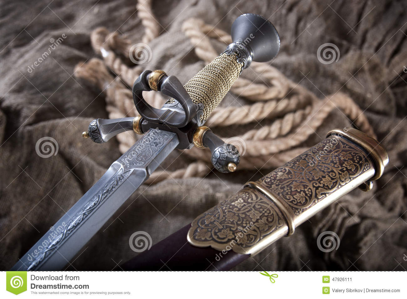 Smart Dagger Of The Medieval Soldier  It Was Used For Hunting 