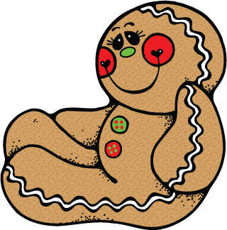 This Is A Blushing Brown Gingerbread Man With White Lacing A Smile