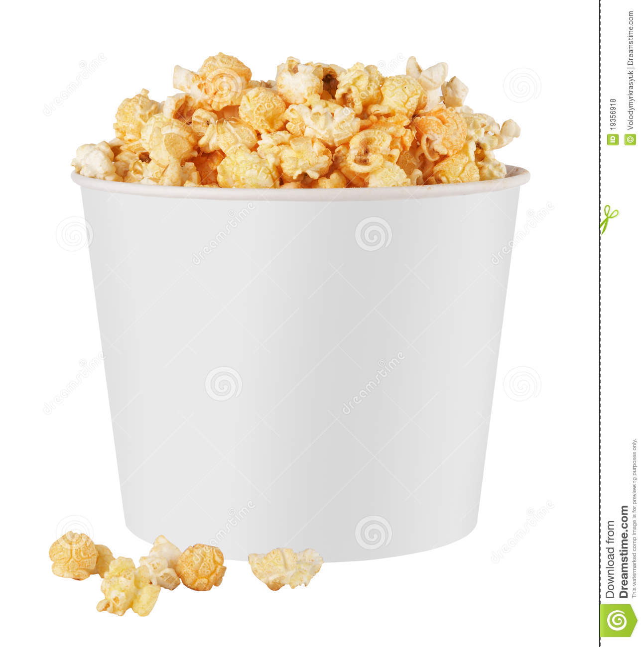 White Popcorn Box Royalty Free Stock Photos   Image  19356918