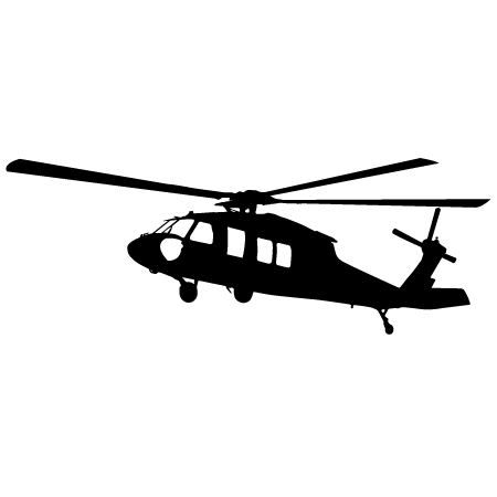 Blackhawk Silhouette Blackhawk Helicopter 