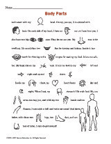 Body Parts Pictorial Story   Free Printable   Human Anatomy    