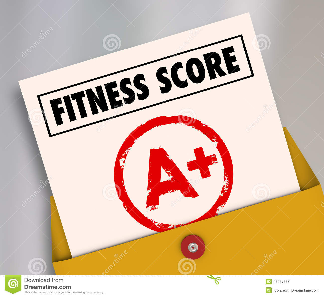 Fitness Score A  On Report Card As Evaluation Results Of Your Physical    