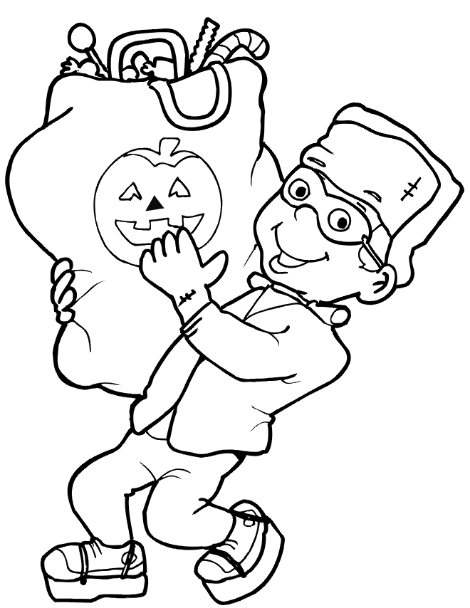 Halloween Coloring Pages For Kids   Free Coloring Pictures