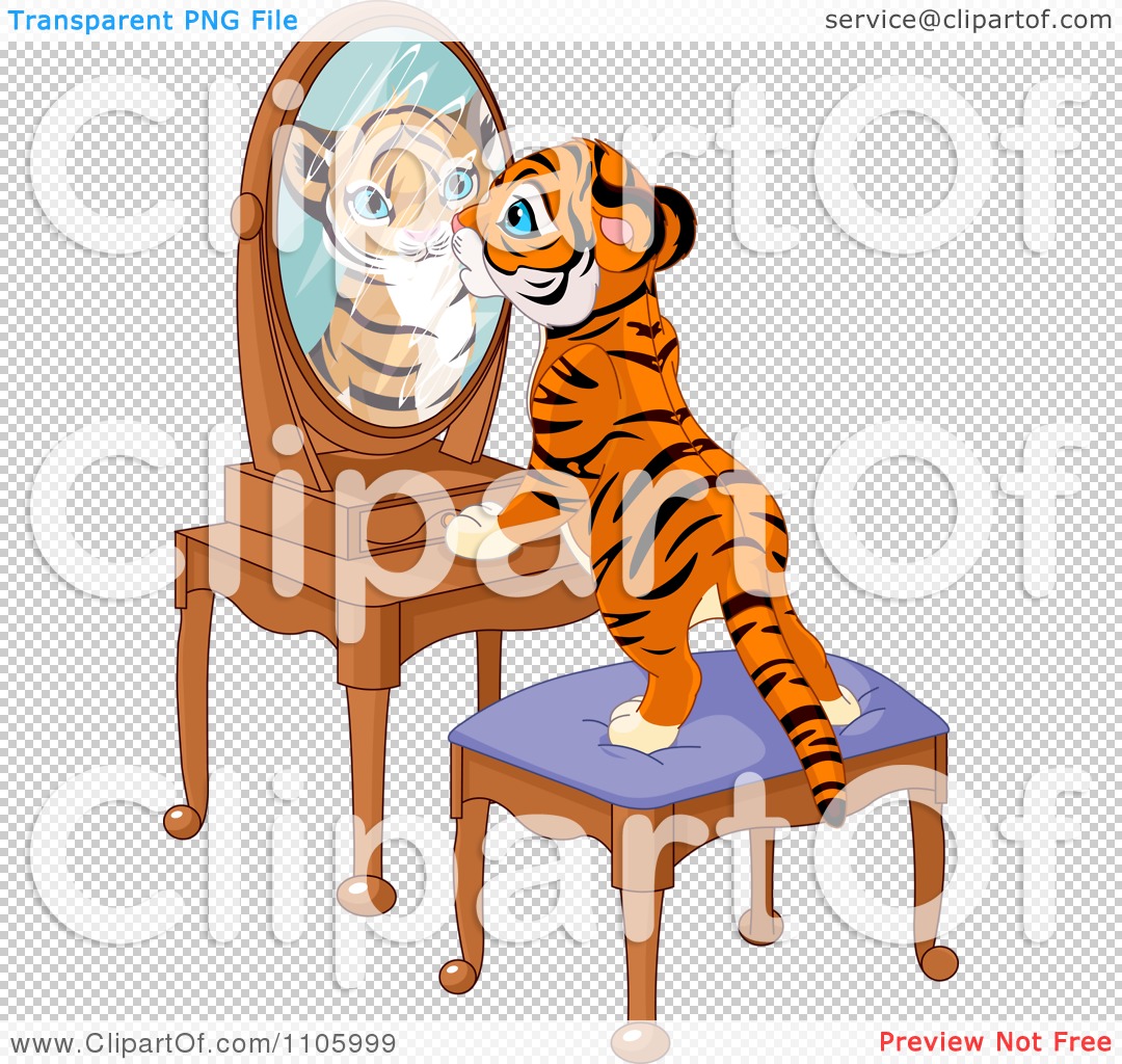 Images Of Cute Tiger Cub Standing Stool And Looking Curiously His