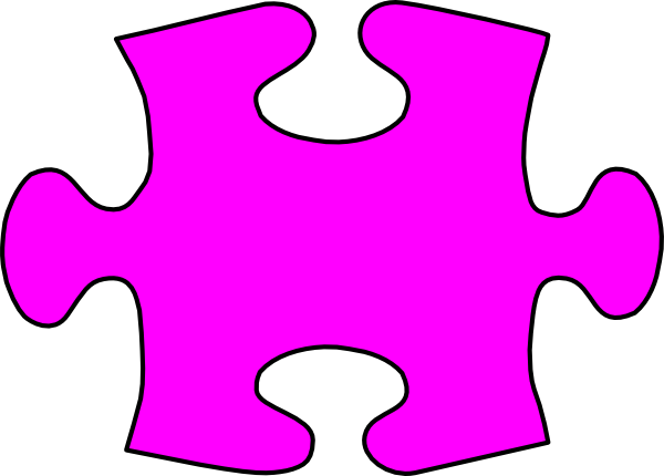 Lil Jigsaw Puzzle Piece Large Clip Art At Clker Com   Vector Clip Art    
