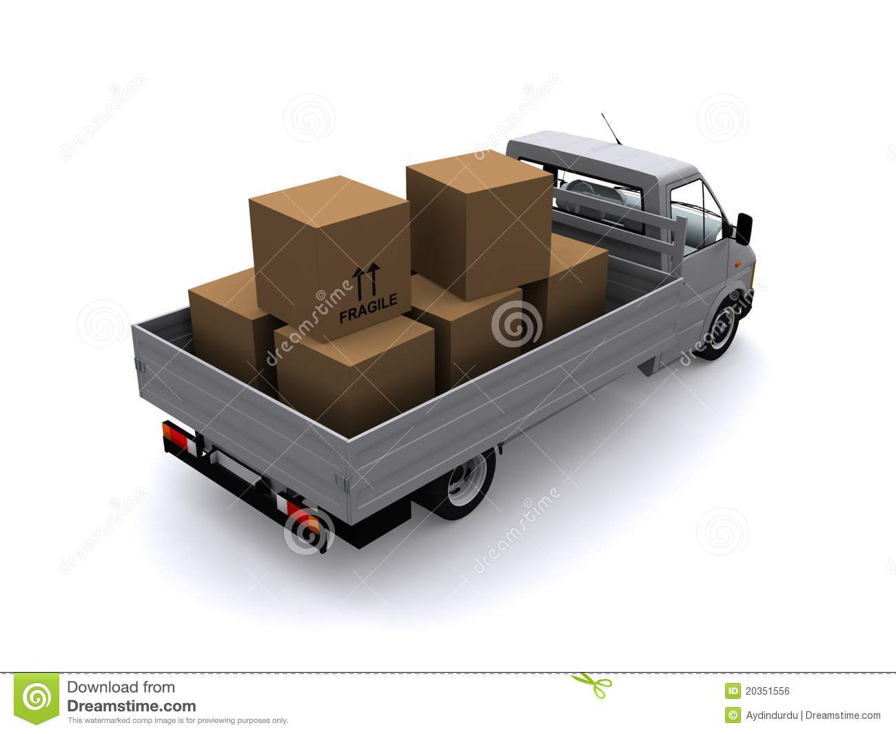 Loaded Flatbed Truck Royalty Free Stock Image   Image  20351556
