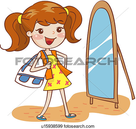 Looking 19 59years Old Grown Up Mirror  Fotosearch   Search Clipart    