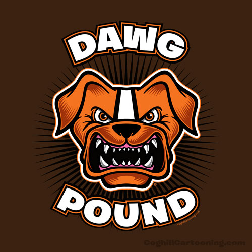 My New Cleveland Browns  Dog Pound  Inspired Artwork   Dawg