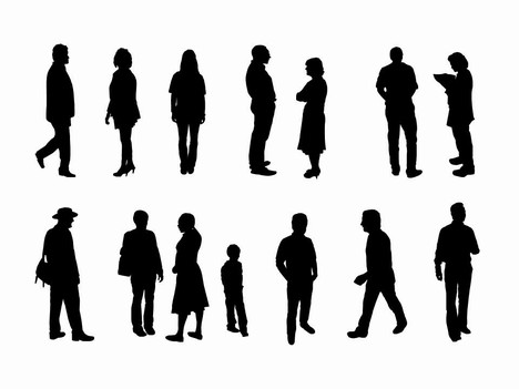 Outlines Of A Person Standing Free Cliparts That You Can Download To