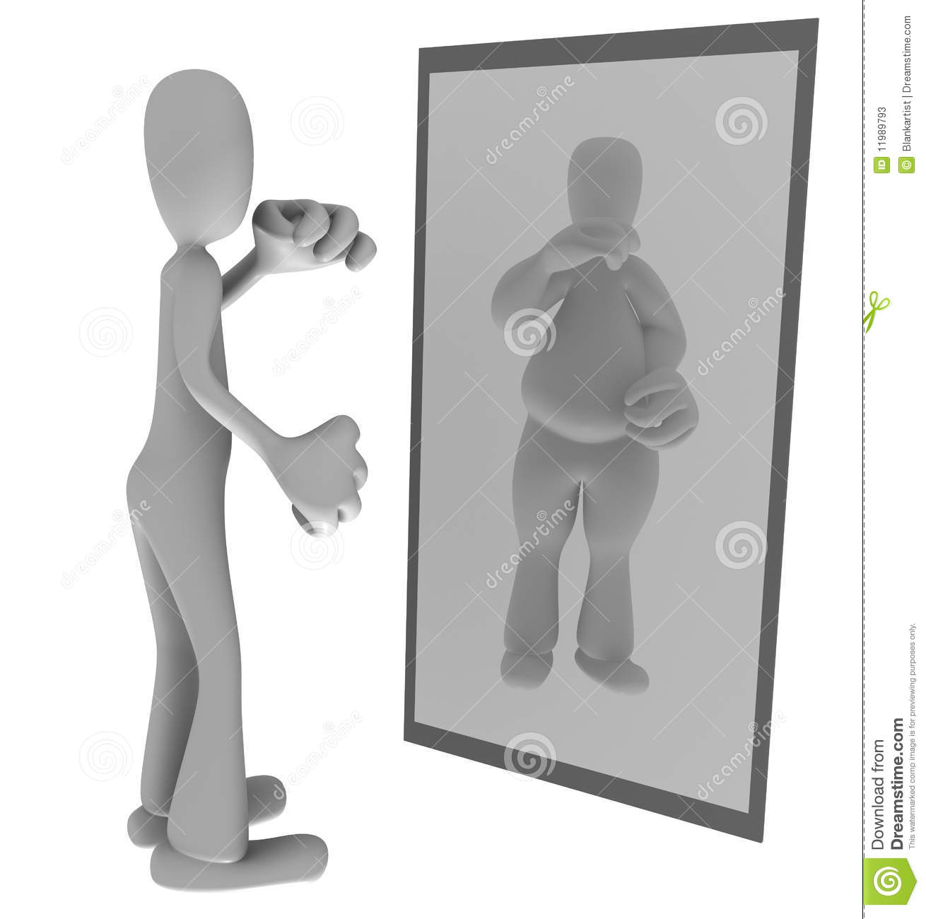 Person Looking In Mirror Clipart Thin Person Looking In Mirror