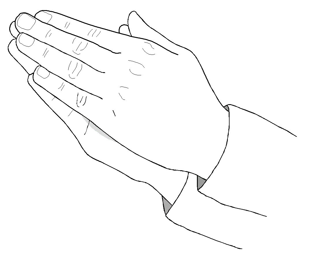 Prayers Coloring Pages Of Joined Hands