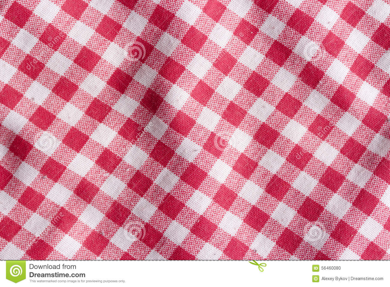 Stock Photo  Red Picnic Tablecloth Background 