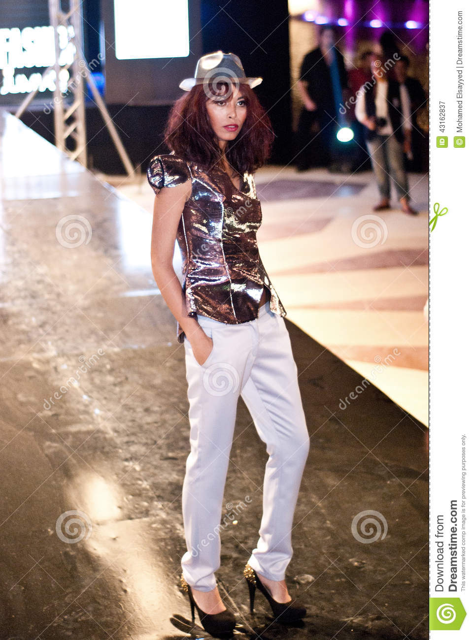 April 25  Model At Cairo Fashion Festival Fashion Show For The Fashion