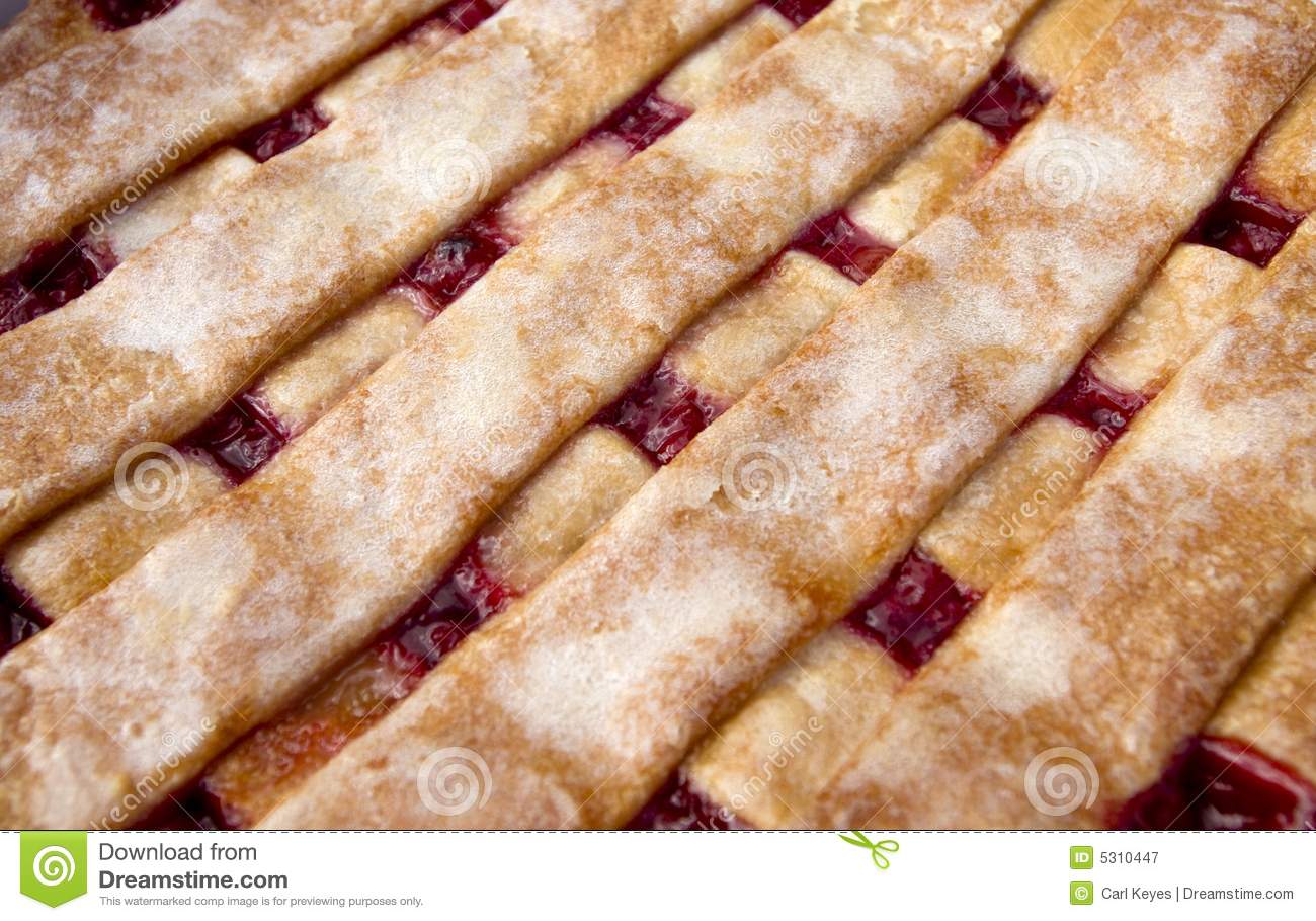 Chery Pie Withtop Lattice Crust Royalty Free Stock Photography   Image