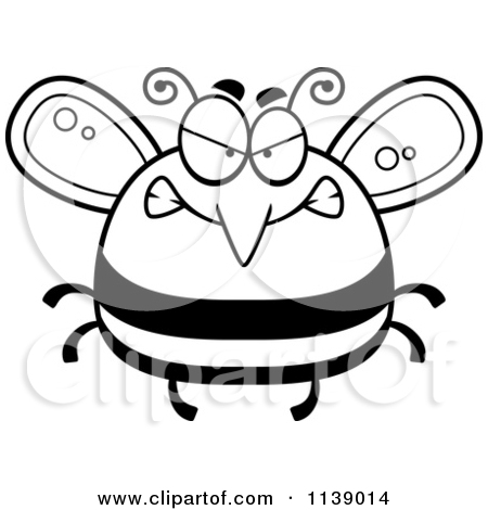 Clip Art Black And White 1139014 Cartoon Clipart Of A Black And White    