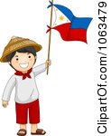 Clipart Filipino Independence Day Boy Royalty Free Vector Illustration