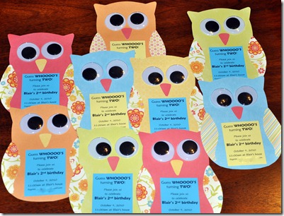 Cute Homemade Owl Invitation For  Guess Whoooo Is Two   By    