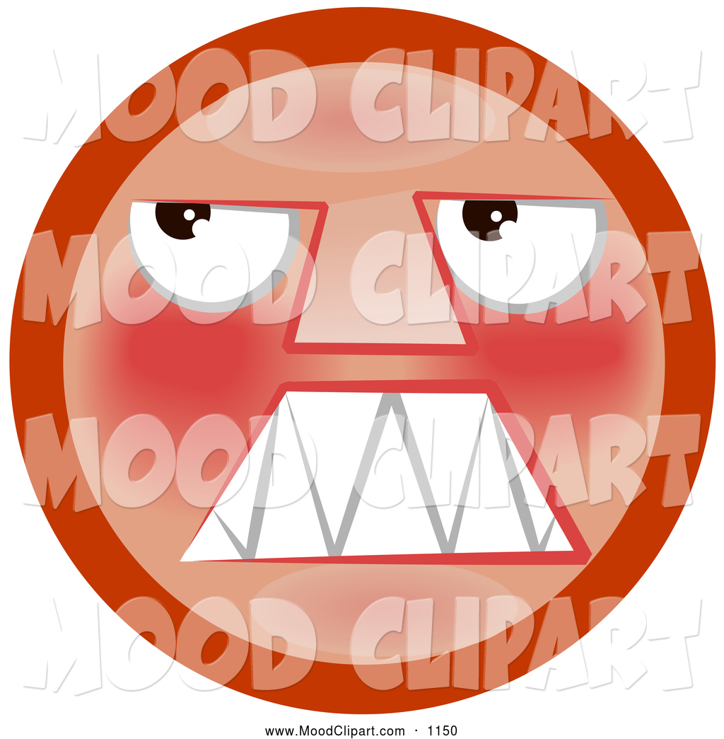 Frown Mouth Clipart Frowning Angry Red Smiley Face