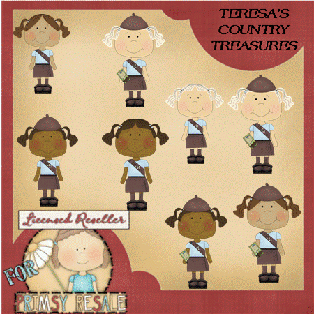 Girl Scouts Brownine 1 Hair Clipart Girl Scouts Clipart From Primsy