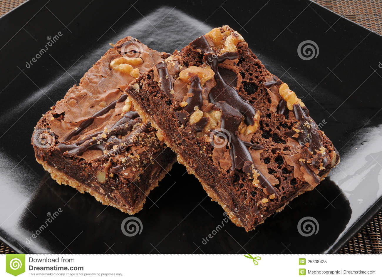 Gourmet Brownies Royalty Free Stock Photo   Image  25838425