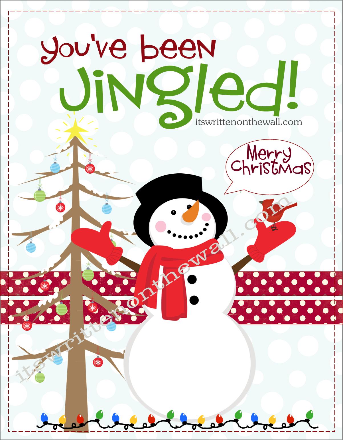Our You Ve Been Jingled Printables Can Be Used Whether You Drop Off