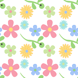 Pastel Flower Background   Pastel Flowers In Pink Blue Green And