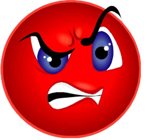 Red Smiley Face Png Red Angry Smiley Face Png