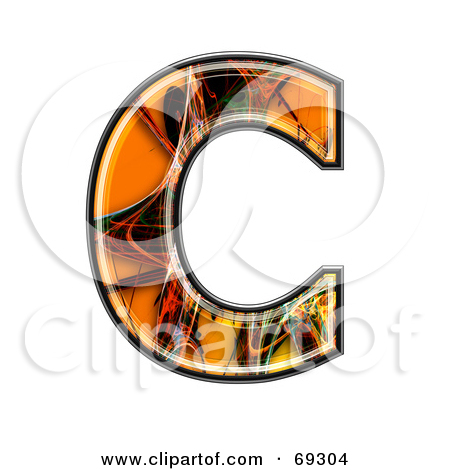 Royalty Free  Rf  Clipart Illustration Of A Fiber Symbol  Lowercase C