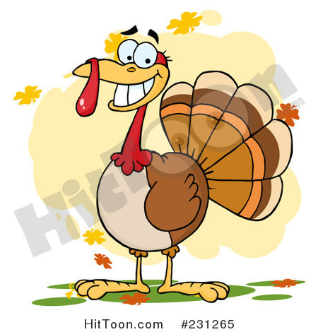 Royalty Free  Rf  Clipart Illustration Of A Thanksgiving Turkey Bird