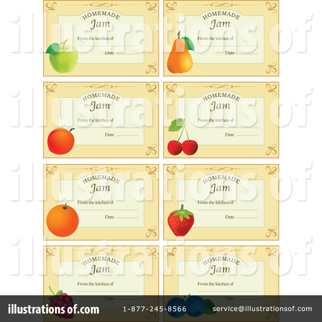 Royalty Free  Rf  Labels Clipart Illustration By Eugene   Stock Sample
