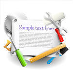 Tools Carpentry Background With Copyspace Construction Tools