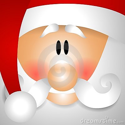 Up Close Face Of Santa Claus Clip Art Royalty Free Stock Images