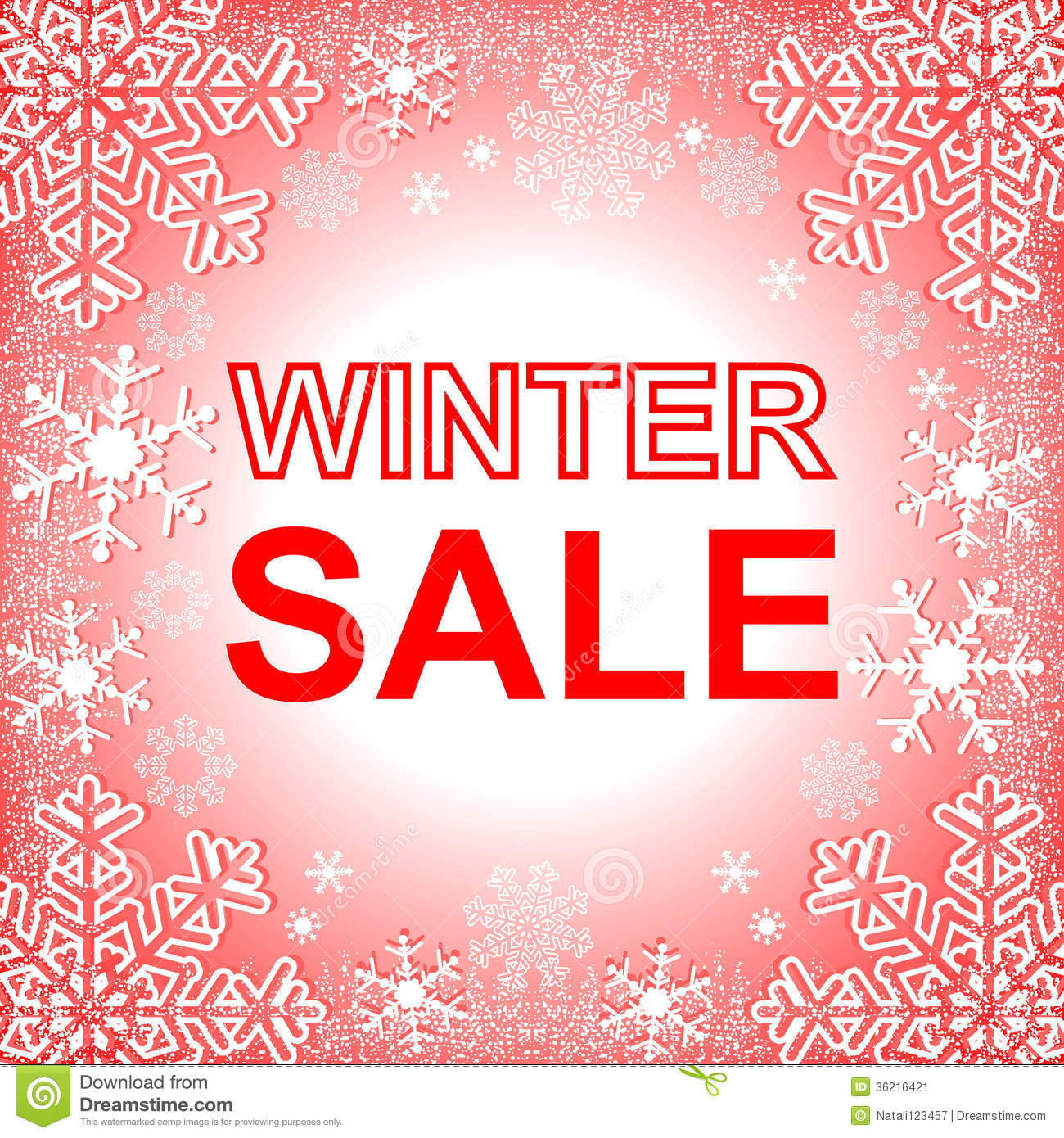 Winter Sale  Stock Image   Image  36216421