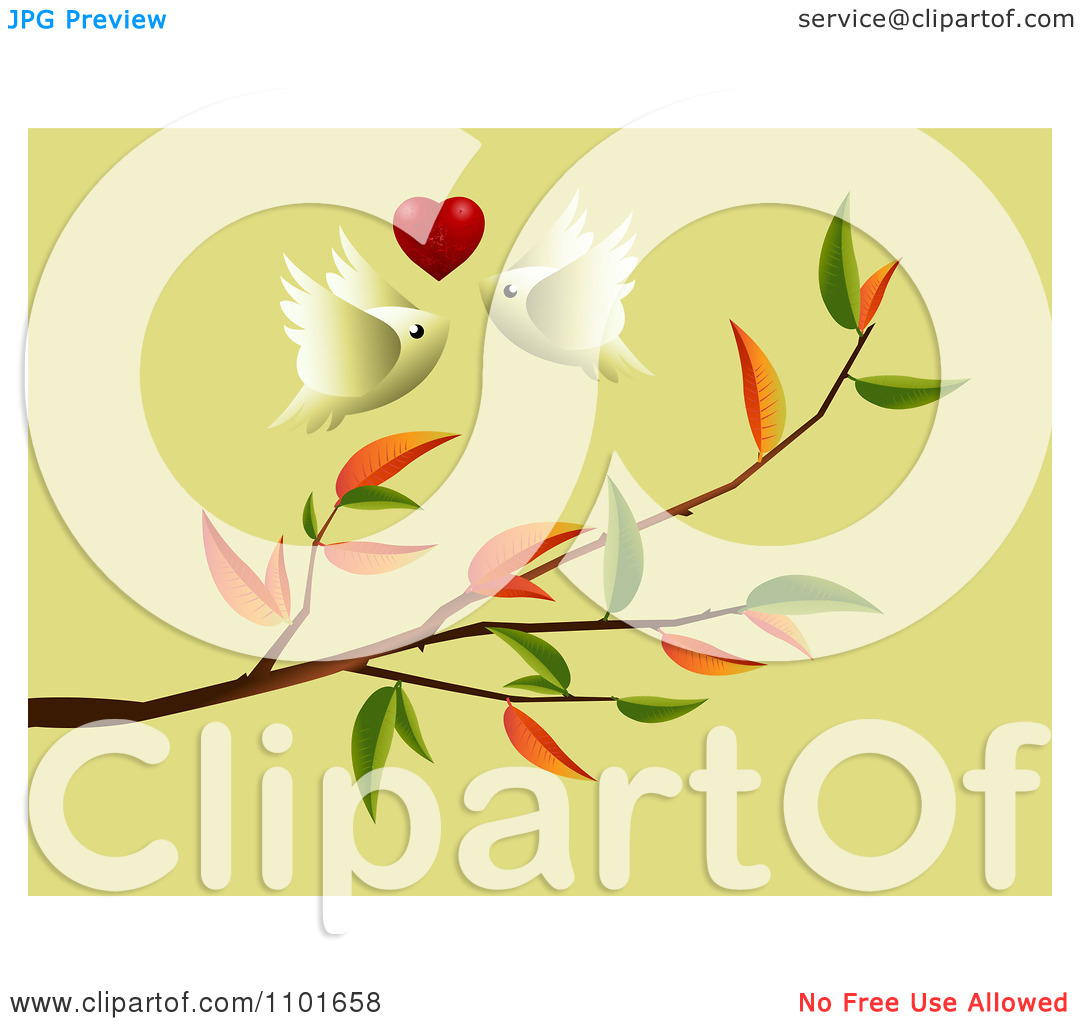Yellow Love Bird Clip Art Clipart Love Birds With A