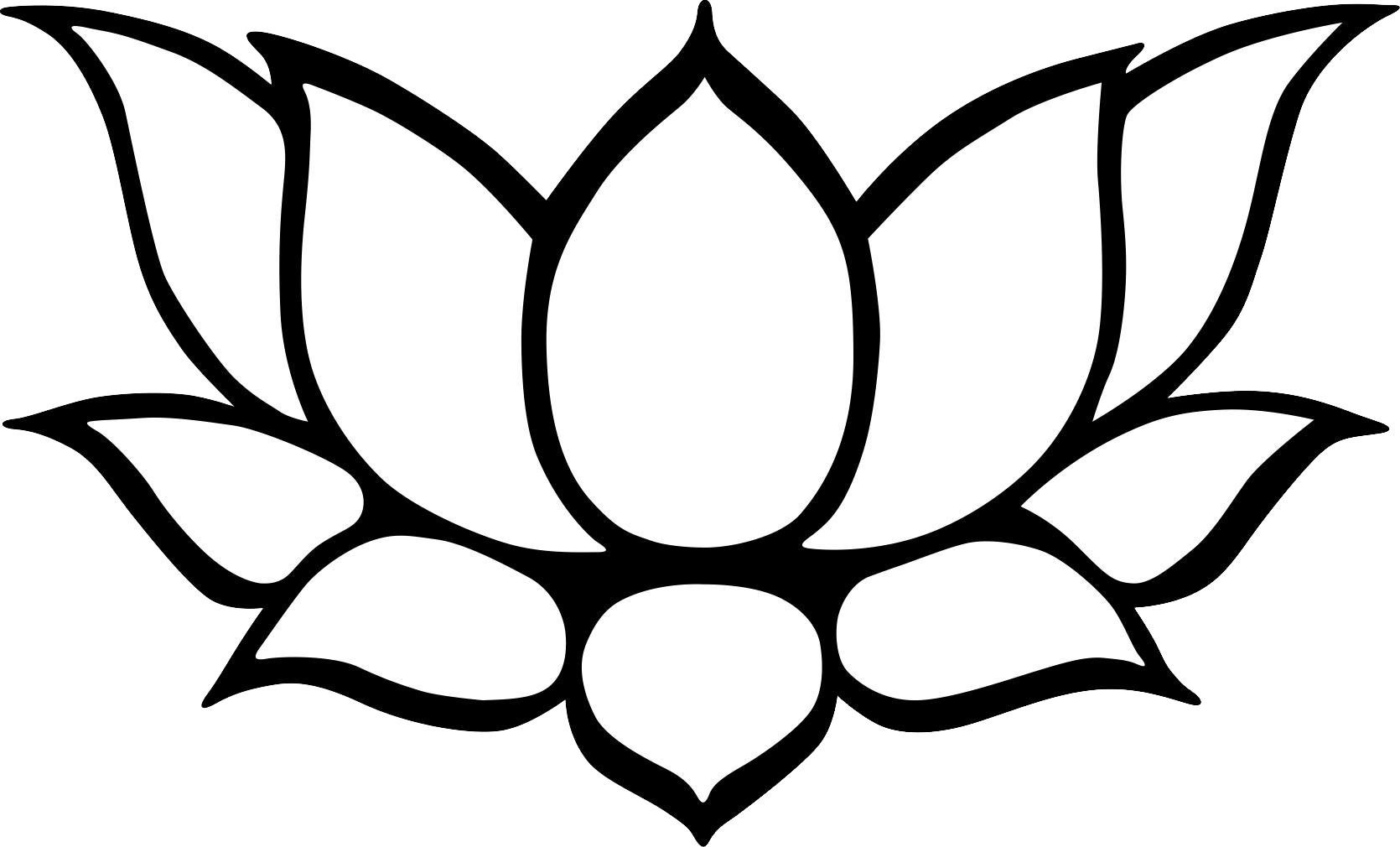 22 Lotus Line Drawing Free Cliparts That You Can Download To You
