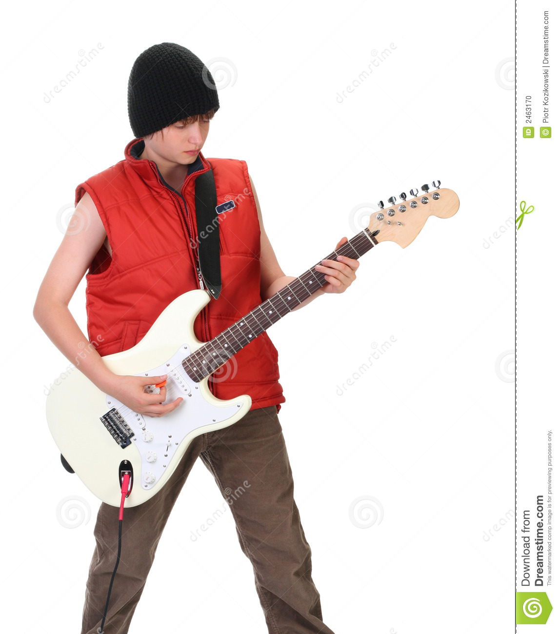 Boy Playing Guitar Stock Photo   Image  2463170