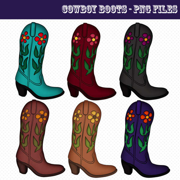 Cowboy Boots Clip Art Cowboy Boots Graphics By Cheriesartsncrafts