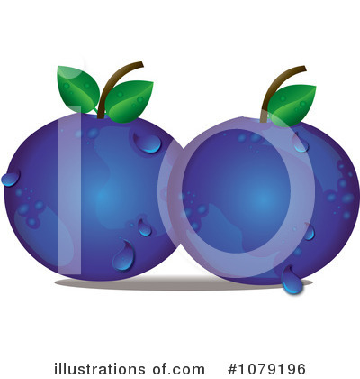 Free  Rf  Blueberry Clipart Illustration  1079196 By Pams Clipart